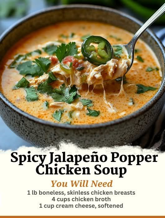 Spicy Jalapeno Popper Chicken Soup